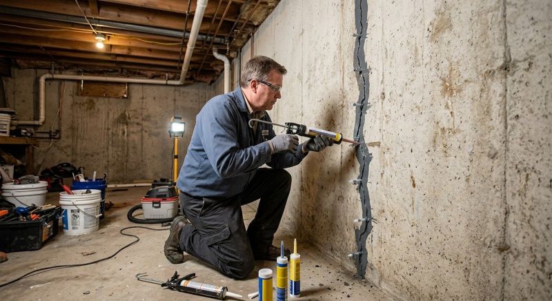 Basement Crack Repair in Warren County, OH