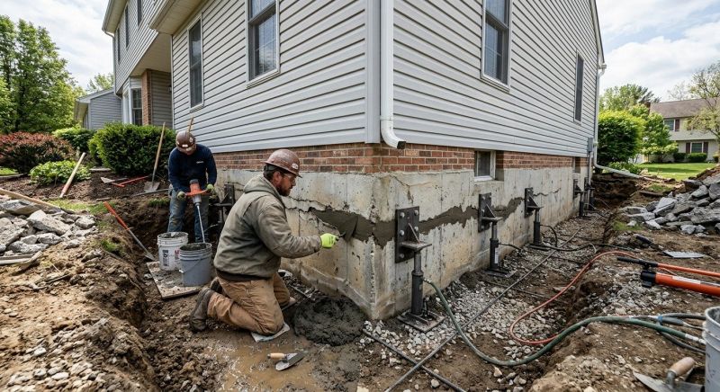 Basement Foundation Repair in Bellbrook, OH