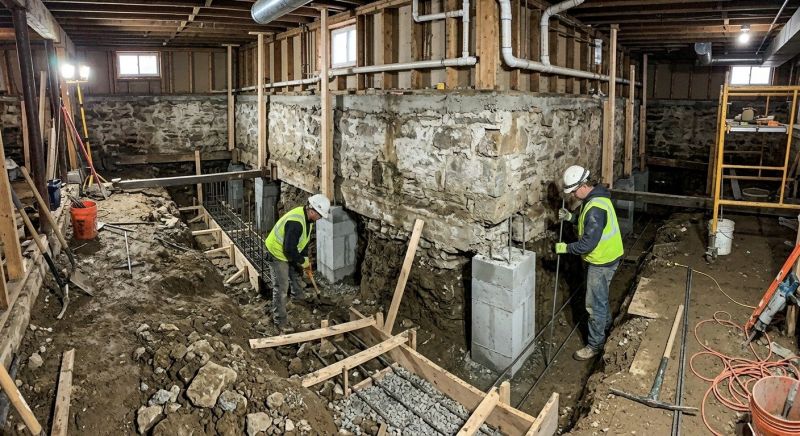 Basement Underpinning in Warren County, OH