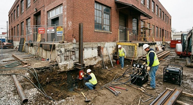 Building Foundation Repair in Waynesville, OH