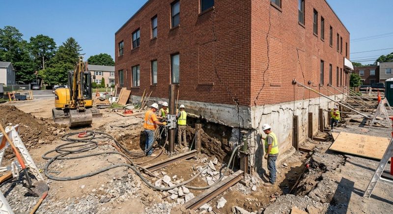 Building Foundation Repair in Williamsburg, OH