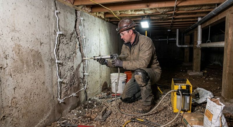Concrete Foundation Repair in West Elkton, OH