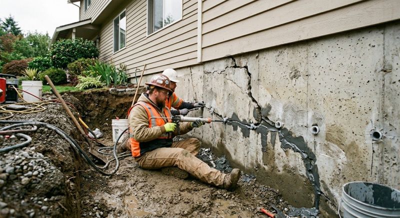 Cracked Foundation Repair in Lebanon, OH