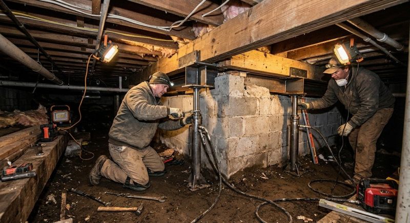 Crawlspace Foundation Repair in Lebanon, OH