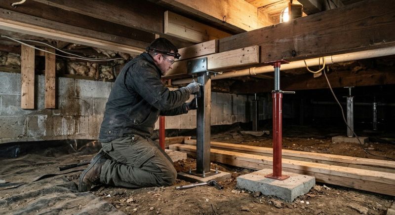 Crawlspace Structural Repair in Warren County, OH