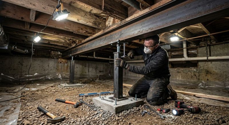 Crawlspace Structural Repair in Warren County, OH