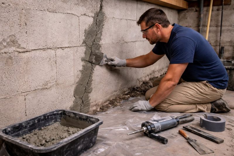Foundation Crack Repair in Miamitown, OH