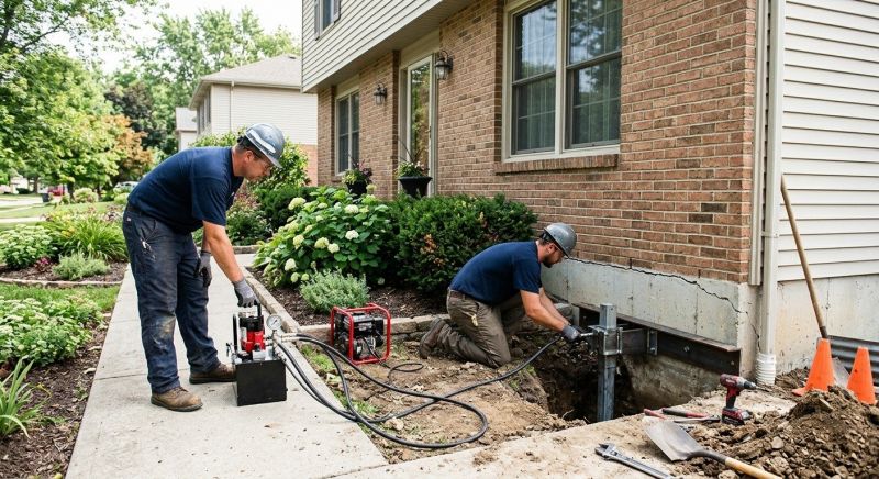 Foundation Jacking in Franklin, OH