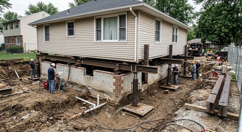 Foundation Lifting in Harrison, OH