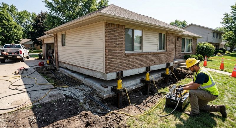 Foundation Lifting in Morrow, OH