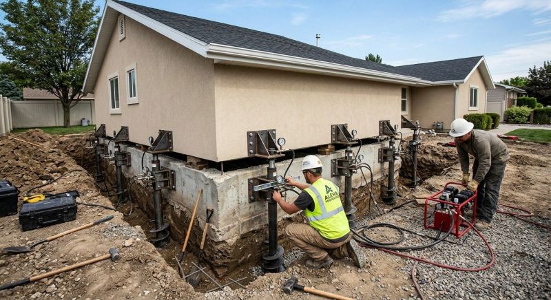 Foundation Pier Leveling in Warren County, OH