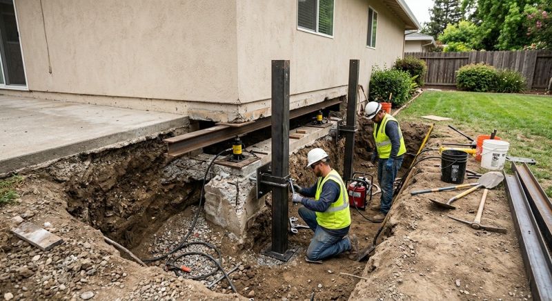 Foundation Pier Repair in Warren County, OH