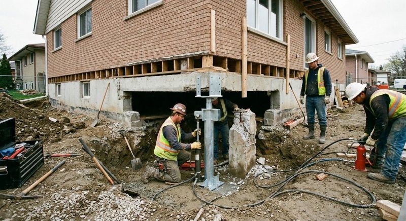 Foundation Pier Repair in Warren County, OH