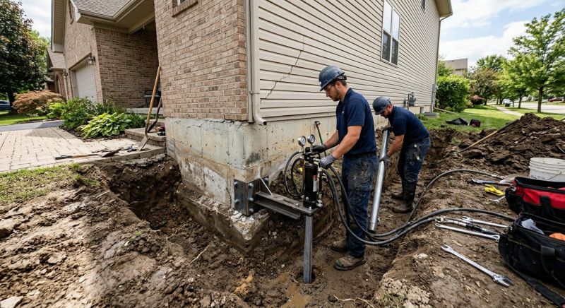 Foundation Settlement Repair in Warren County, OH
