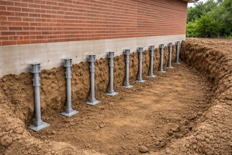 Helical Piers Installation in Warren County, OH