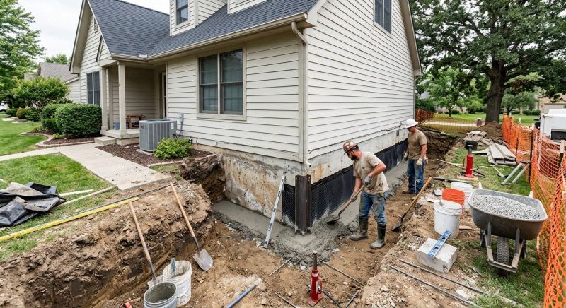 House Foundation Repair in Warren County, OH