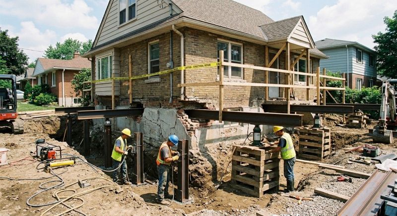 House Foundation Repair in Loveland, OH