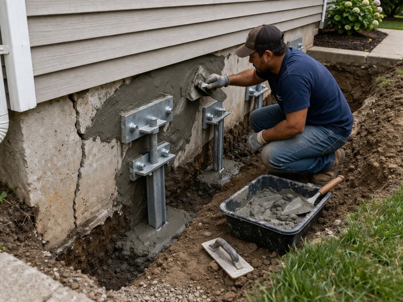 House Foundation Repair in Maineville, OH