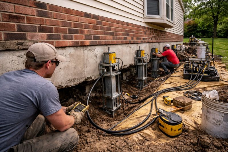 Settling Foundation Service in Blanchester, OH