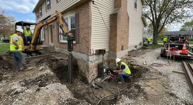Sinking Foundation Repair in Bellbrook, OH