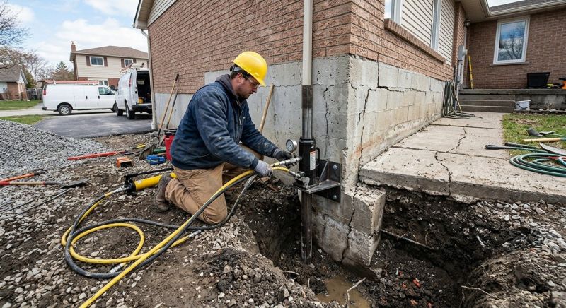 Sinking Foundation Repair in Butler County, OH