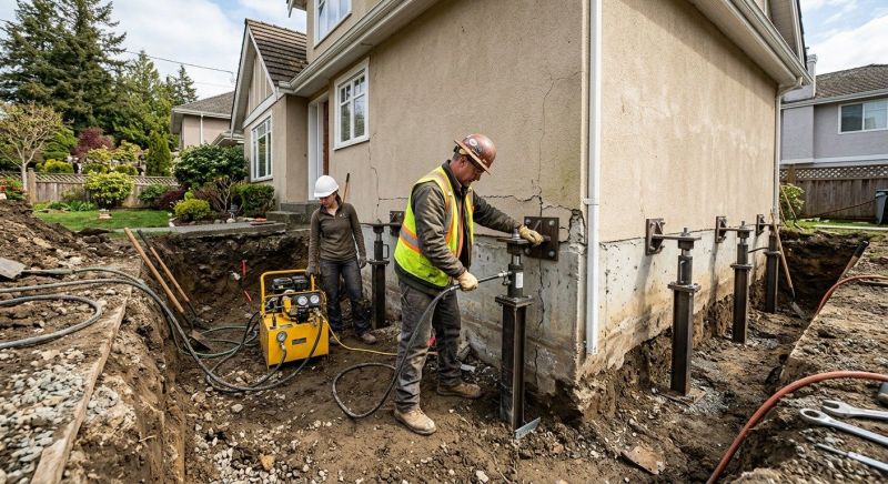 Sinking Foundation Repair in Clarksville, OH