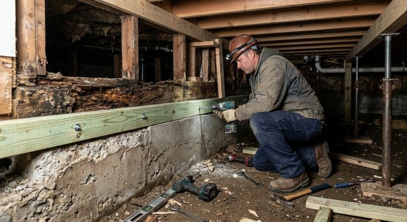 Sinking Foundation Repair in Springboro, OH
