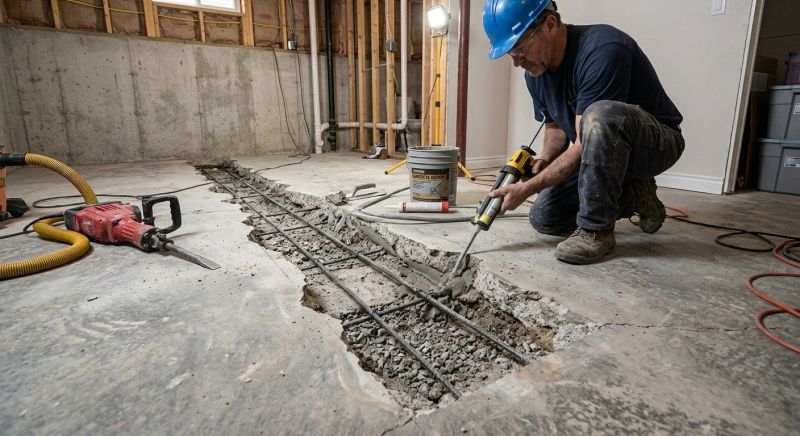 Slab Foundation Repair in Warren County, OH